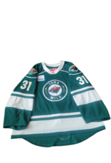 2024/25 Set #1 Green Jersey, Player Worn, (Signed) Hlavaj #31