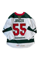 CCM 2024/25 Set #2 Iowa Grown White Jersey, Player Issued, (Signed) Jiricek #55