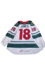 CCM 2024/25 Set #2 Iowa Grown White Jersey, Player Worn, (Signed) Jones #18