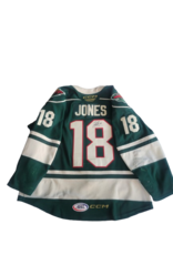 CCM 2024/25 Set #1 Green Jersey, Player Worn, (Signed) Jones #18 "A"