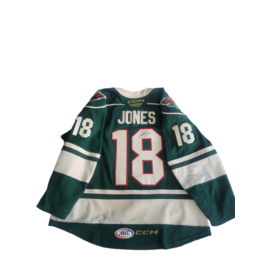 CCM 2024/25 Set #1 Green Jersey, Player Worn, (Signed) Jones #18 "A"