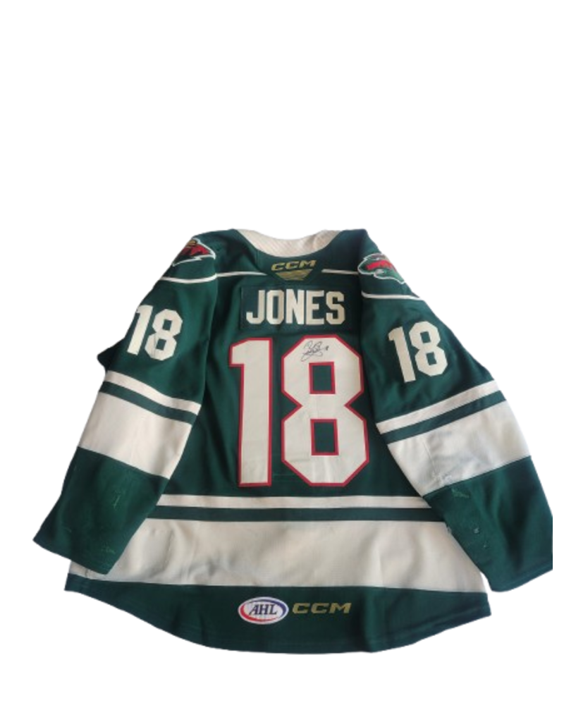 CCM 2024/25 Set #1 Green Jersey, Player Worn, (Signed) Jones #18 "A"