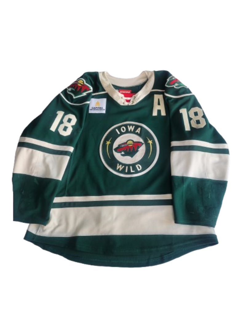 CCM 2024/25 Set #1 Green Jersey, Player Worn, (Signed) Jones #18 "A"