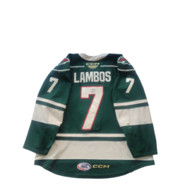 CCM 2024/25 Set #1 Green Jersey, Player Worn, (Signed) Lambos #7