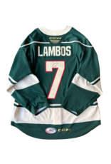 CCM 2024/25 Set #2 Green Jersey, Player Worn, (Signed) Lambos #7