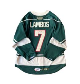 CCM 2024/25 Set #2 Green Jersey, Player Worn, (Signed) Lambos #7