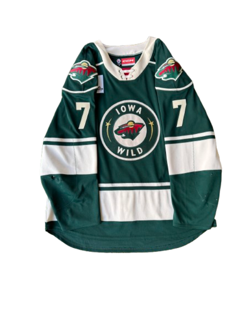 CCM 2024/25 Set #2 Green Jersey, Player Worn, (Signed) Lambos #7