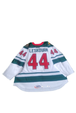 2024/25 Set #1 Iowa Grown White Jersey, Player Worn, (Signed) Leskovar #44