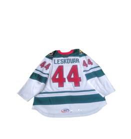 2024/25 Set #1 Iowa Grown White Jersey, Player Worn, (Signed) Leskovar #44