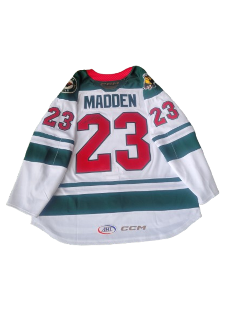 2024/25 Set #1 Iowa Grown White Jersey, Player Worn, (Signed), Madden #23