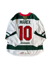 CCM 2024/25 Set #2 Iowa Grown White Jersey, Player Worn, (Signed) Marek #10