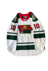 CCM 2024/25 Set #2 Iowa Grown White Jersey, Player Worn, (Signed) Marek #10