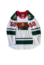 CCM 2024/25 Set 2 Iowa Grown White Jersey, Player Worn, (Signed) Milne #50