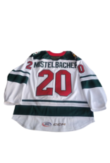 CCM 2024/25 Set #1 Iowa Grown White Jersey, Player Worn, (Signed) Mistelbacher #20