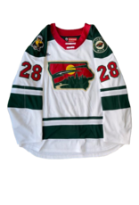 2024/25 Set #2 Iowa Grown White Jersey, Player Worn, (Signed), Ohgren #28