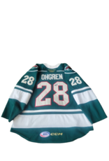2024/25 Set #1 Green Jersey, Player Worn, (SIgned), Ohgren #28