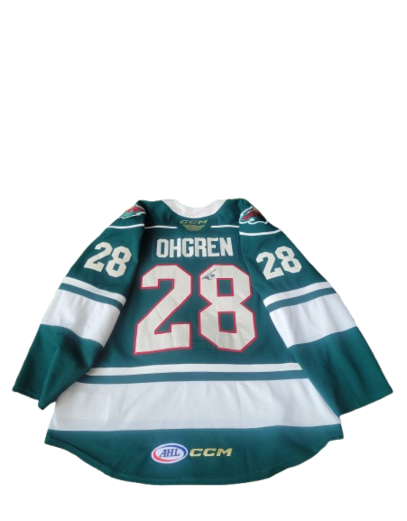 2024/25 Set #1 Green Jersey, Player Worn, (SIgned), Ohgren #28