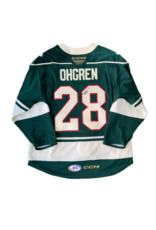 2024/25 Set #2 Green Jersey, Player Worn, (Signed), Ohgren #28