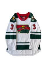 CCM 2024/25 Set #2 Iowa Grown White Jersey, Player Worn, (Signed) Peart #3