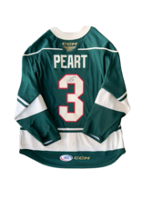 CCM 2024/25 Set #2 Green Jersey, Player Worn, (Signed) Peart #3