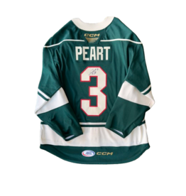 CCM 2024/25 Set #2 Green Jersey, Player Worn, (Signed) Peart #3