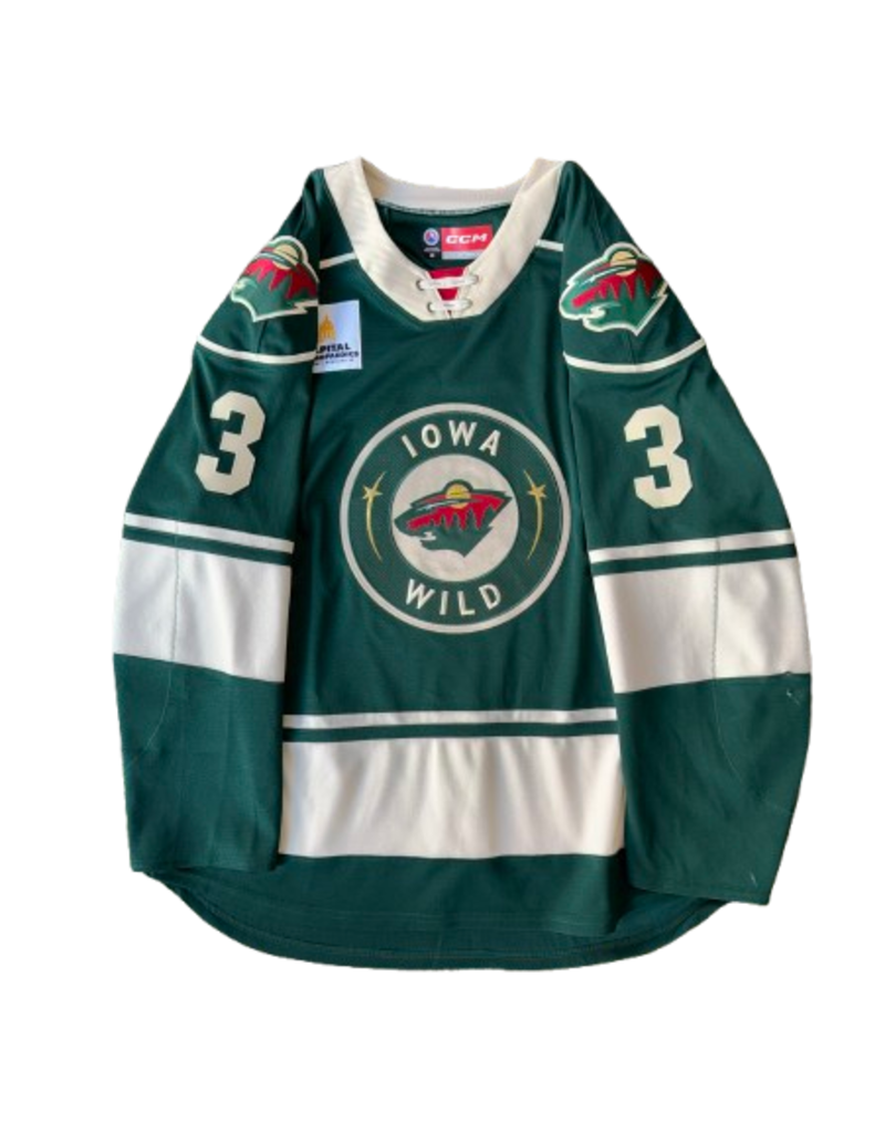 CCM 2024/25 Set #2 Green Jersey, Player Worn, (Signed) Peart #3