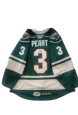 2024/25 Set #1 Green Jersey, Player Worn, (Signed) Peart #3