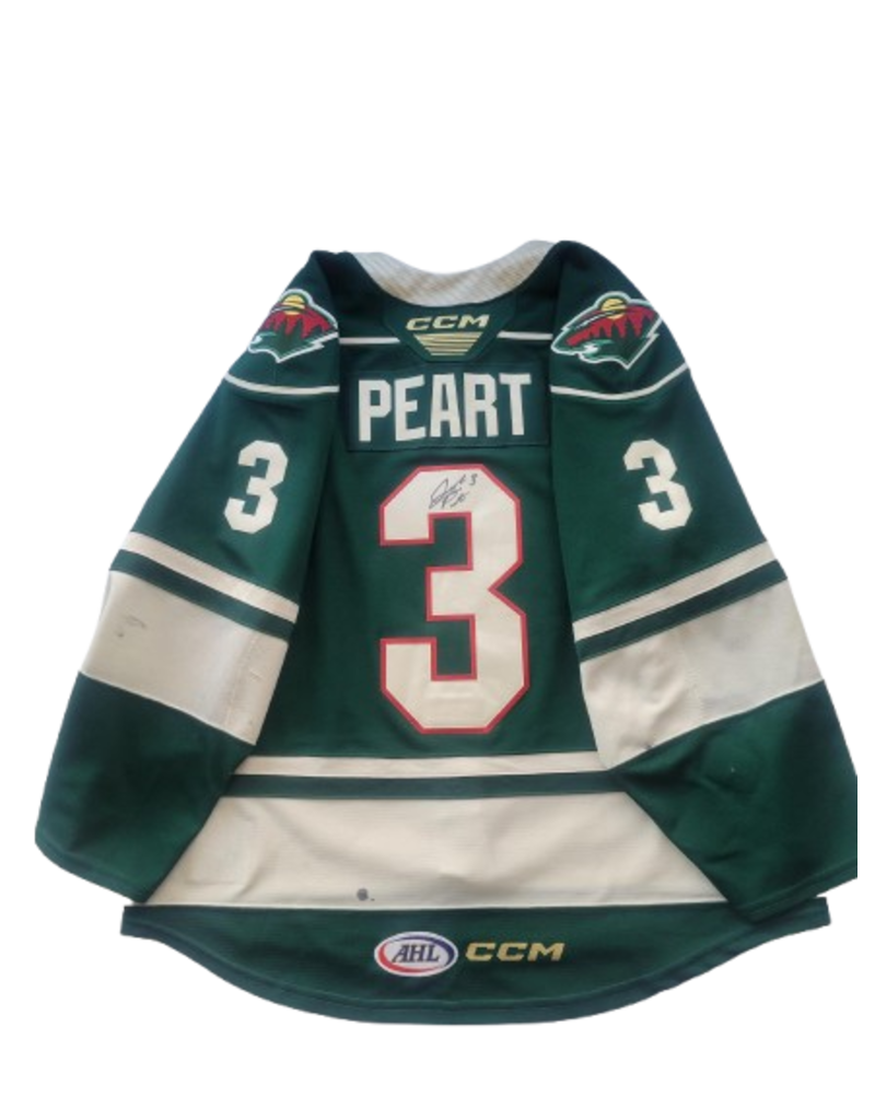 2024/25 Set #1 Green Jersey, Player Worn, (Signed) Peart #3