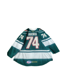 CCM 2024/25 Set #1 Green Jersey, Player Worn, (Signed) Raska #74