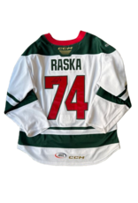 CCM 2024/25 Set #2 Iowa Grown White Jersey, Player Worn, (Signed) Raska #74