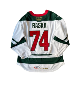 CCM 2024/25 Set #2 Iowa Grown White Jersey, Player Worn, (Signed) Raska #74