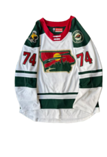 CCM 2024/25 Set #2 Iowa Grown White Jersey, Player Worn, (Signed) Raska #74