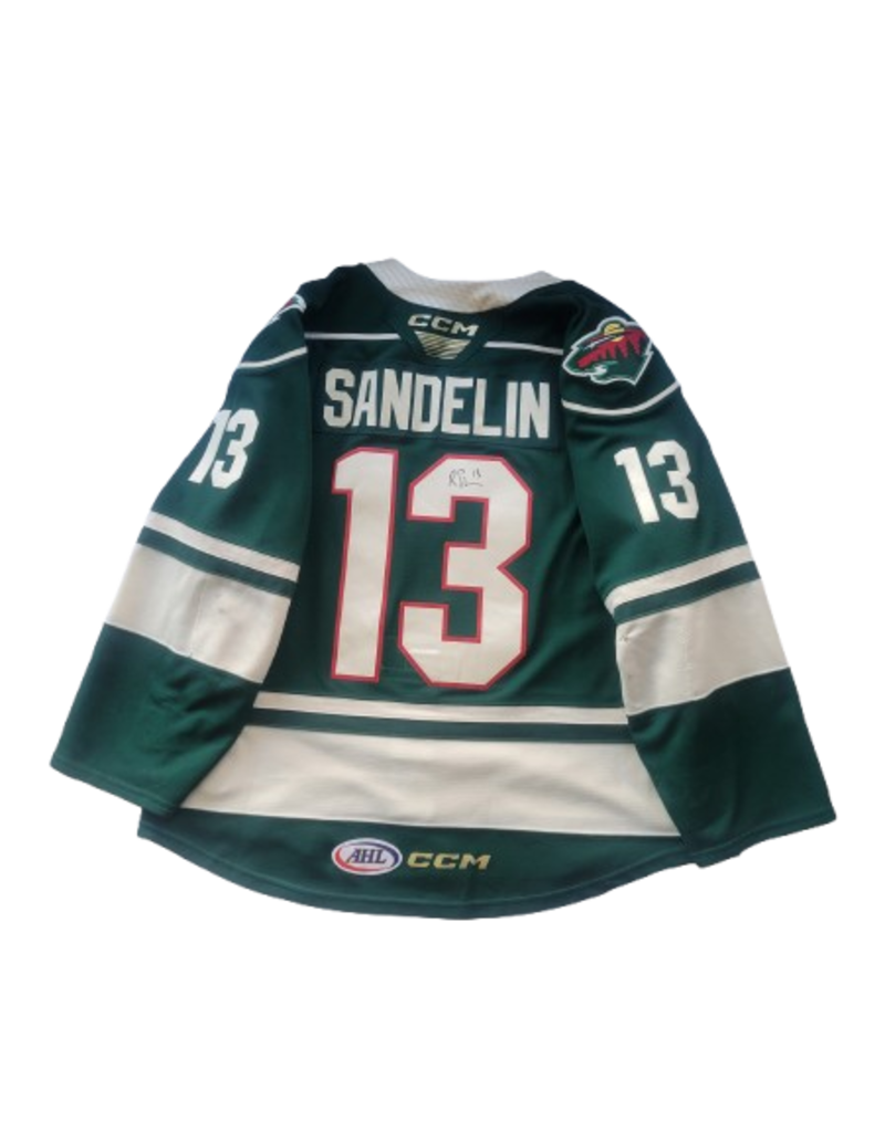 CCM 2024/25 Set #1 Green Jersey, Player Worn, (Signed) Sandelin #13