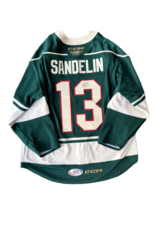 CCM 2024/25 Set #2 Green Jersey, Player Worn, (Signed) Sandelin #13