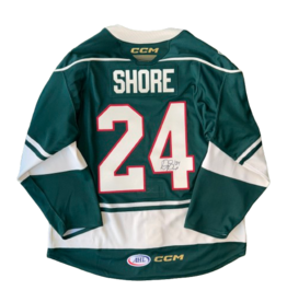 2024/25 Set #1 Green Jersey, Player Worn, (Signed), Shore #24, "A"