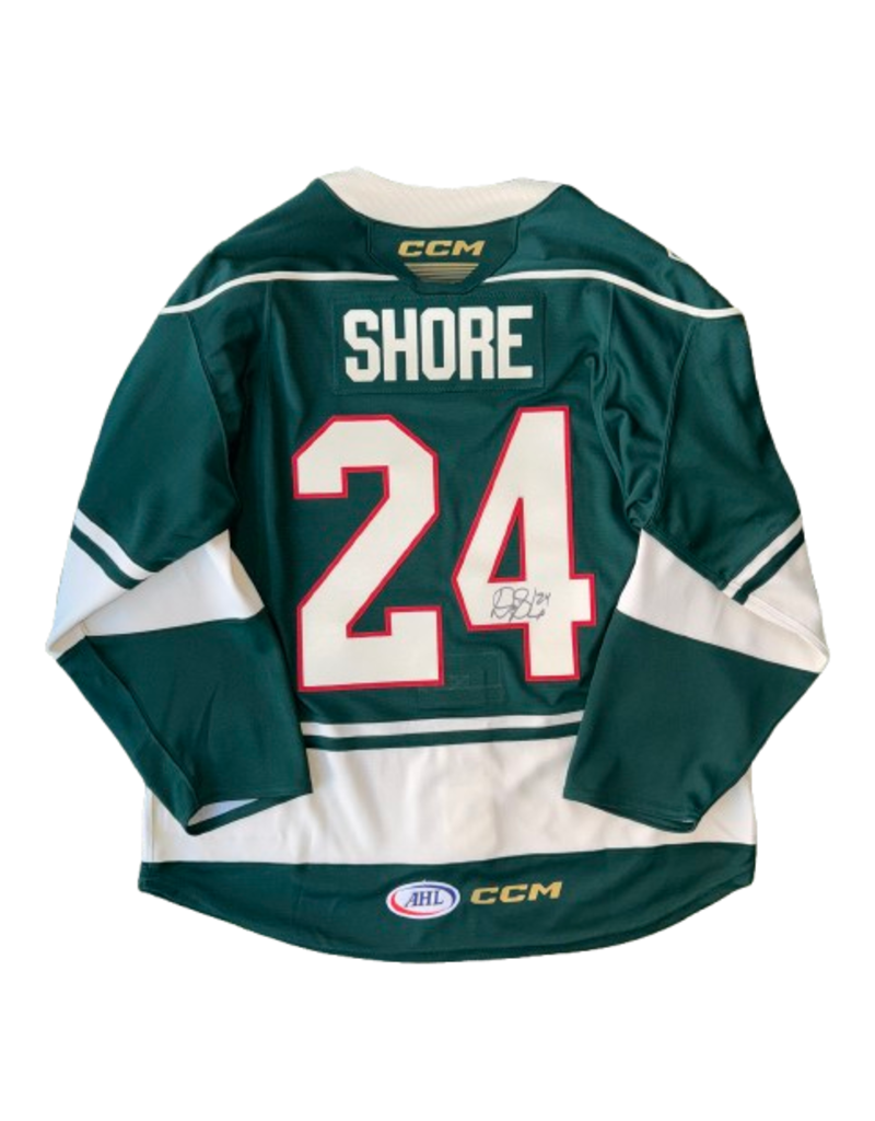 2024/25 Set #1 Green Jersey, Player Worn, (Signed), Shore #24, "A"