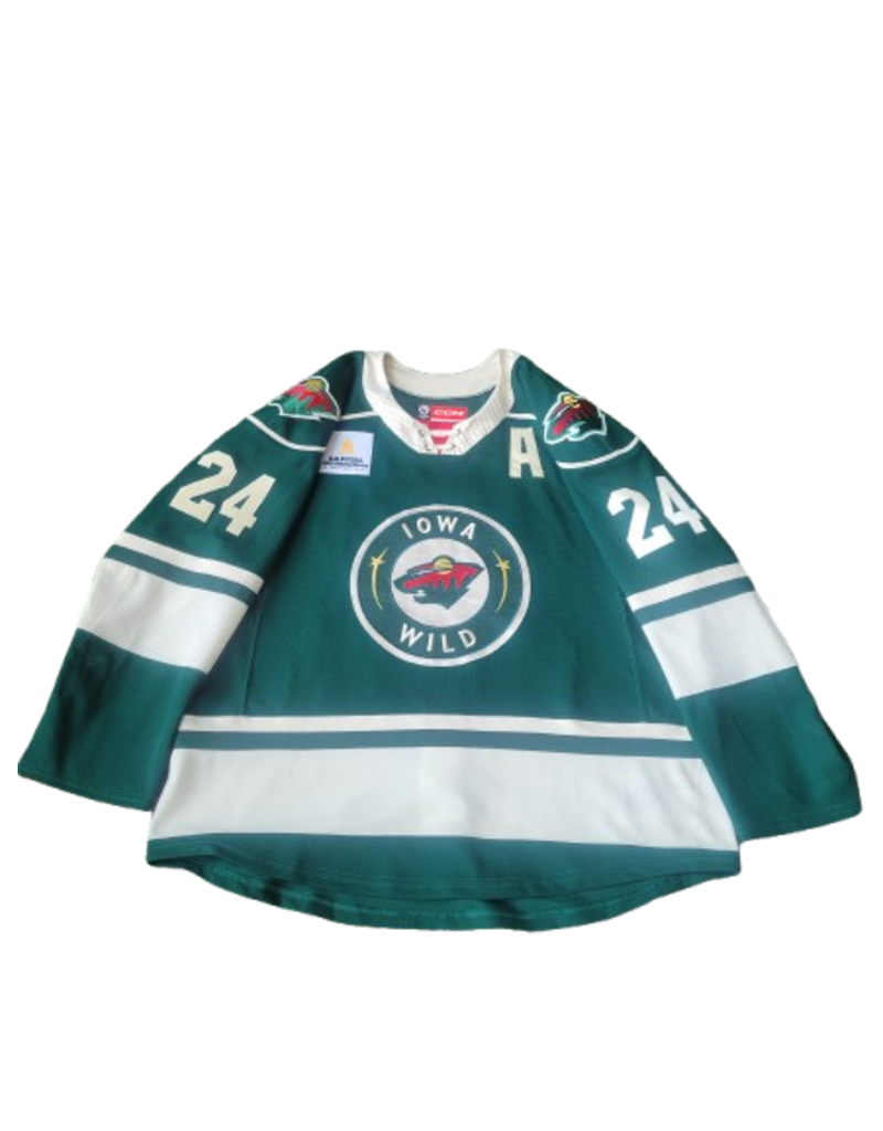 2024/25 Set #1 Green Jersey, Player Worn, (Signed), Shore #24, "A"