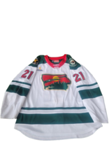 CCM 2024/25 Set #2 Iowa Grown White Jersey, Player Worn, (Signed) Spacek #21