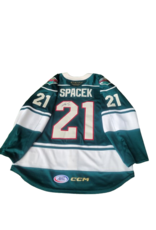 CCM 2024/25 Set #2 Green Jersey, Player Worn, (Signed) Spacek #21
