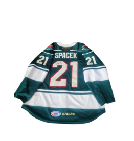 CCM 2024/25 Set #2 Green Jersey, Player Worn, (Signed) Spacek #21