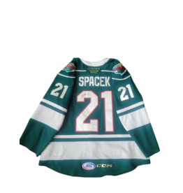 CCM 2024/25 Set #1 Green Jersey, Player Worn, (Signed) Spacek #21