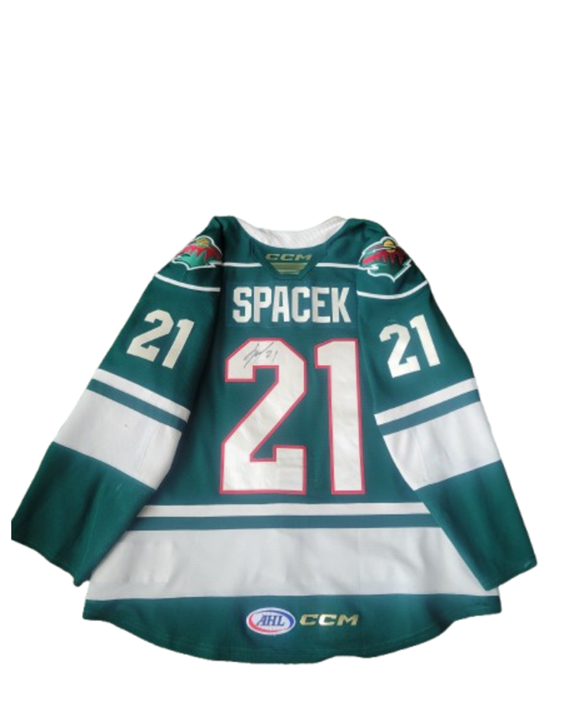 CCM 2024/25 Set #1 Green Jersey, Player Worn, (Signed) Spacek #21
