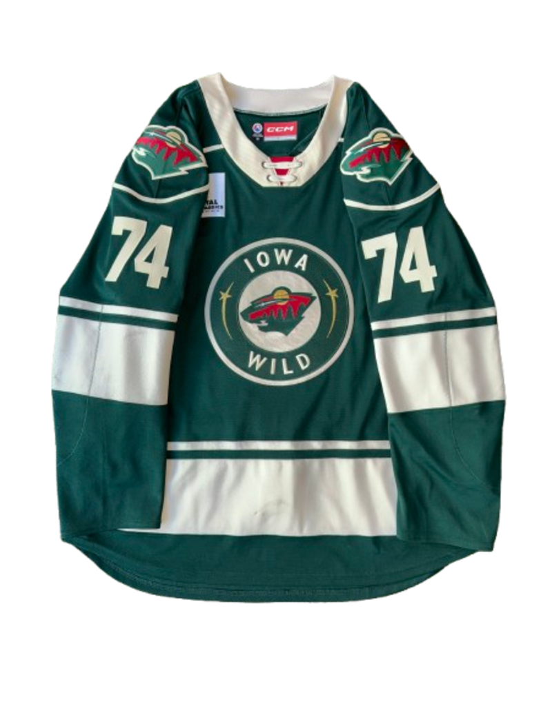 CCM 2024/24 Green Jersey Set #2, Player Worn, (Signed) Raska #74