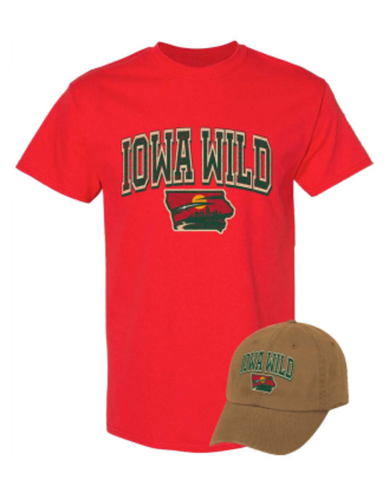 J. America Copper Hat/Red Tee Combo Set