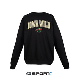 CI SPORT Bear Head Recycled Black Crewneck
