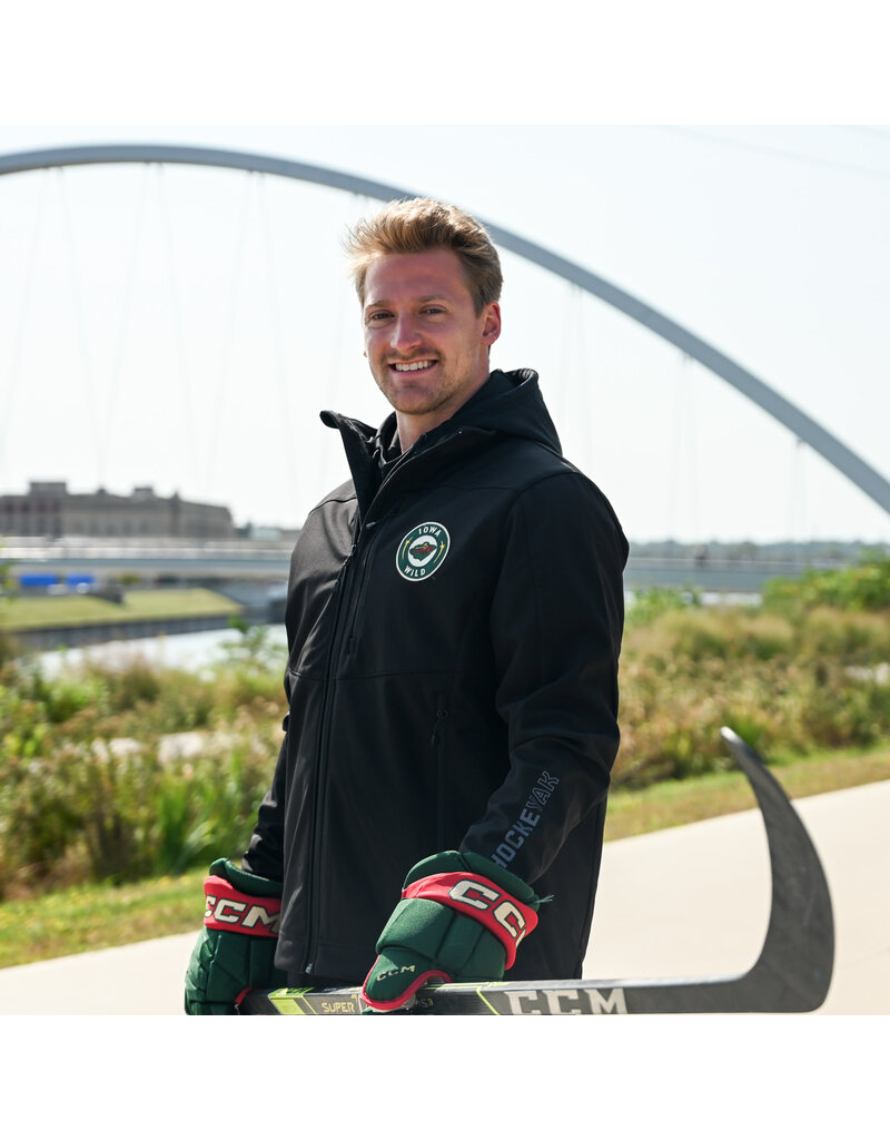 YAKSPORTS Black Softshell Full Zip Rink Jacket