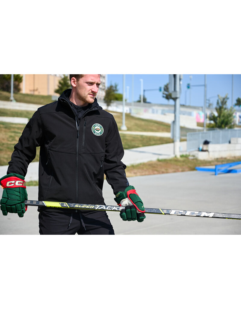 YAKSPORTS Black Softshell Full Zip Rink Jacket