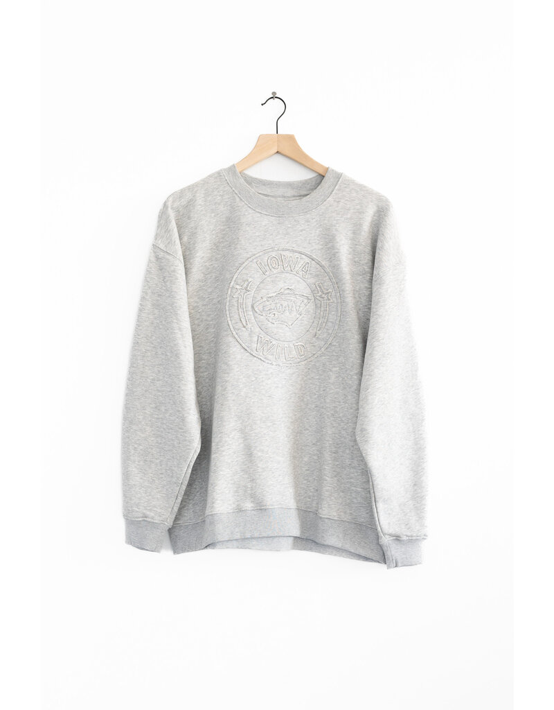 Line Change Heather Grey Shadow Crew