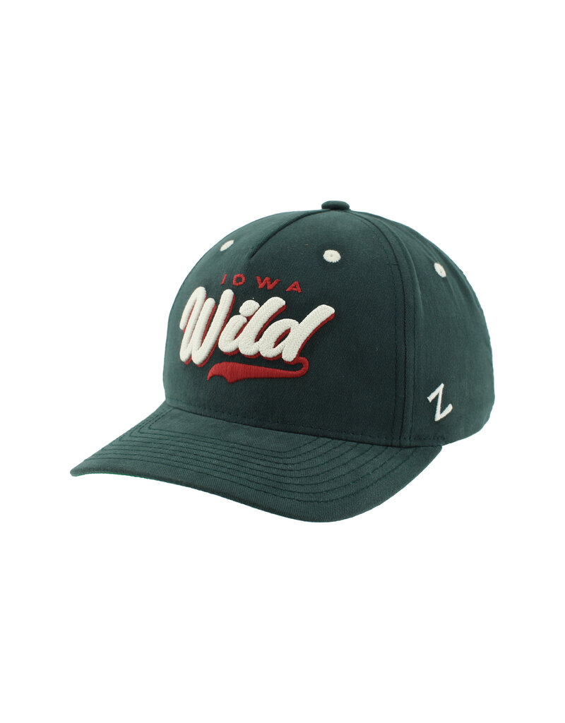 Zephyr Forest Green Semi Curve Adjustable Hat - Textured Wild