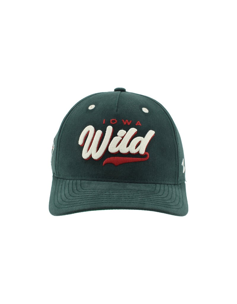 Zephyr Forest Green Semi Curve Adjustable Hat - Textured Wild